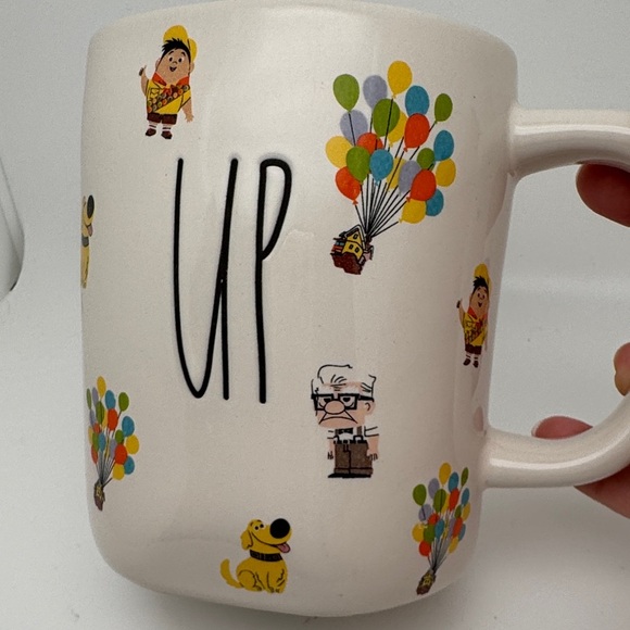 Rae Dunn Disney Pixar UP Doug Squirrel Ceramic Coffee Mug UP - All Over Print - Picture 4 of 10